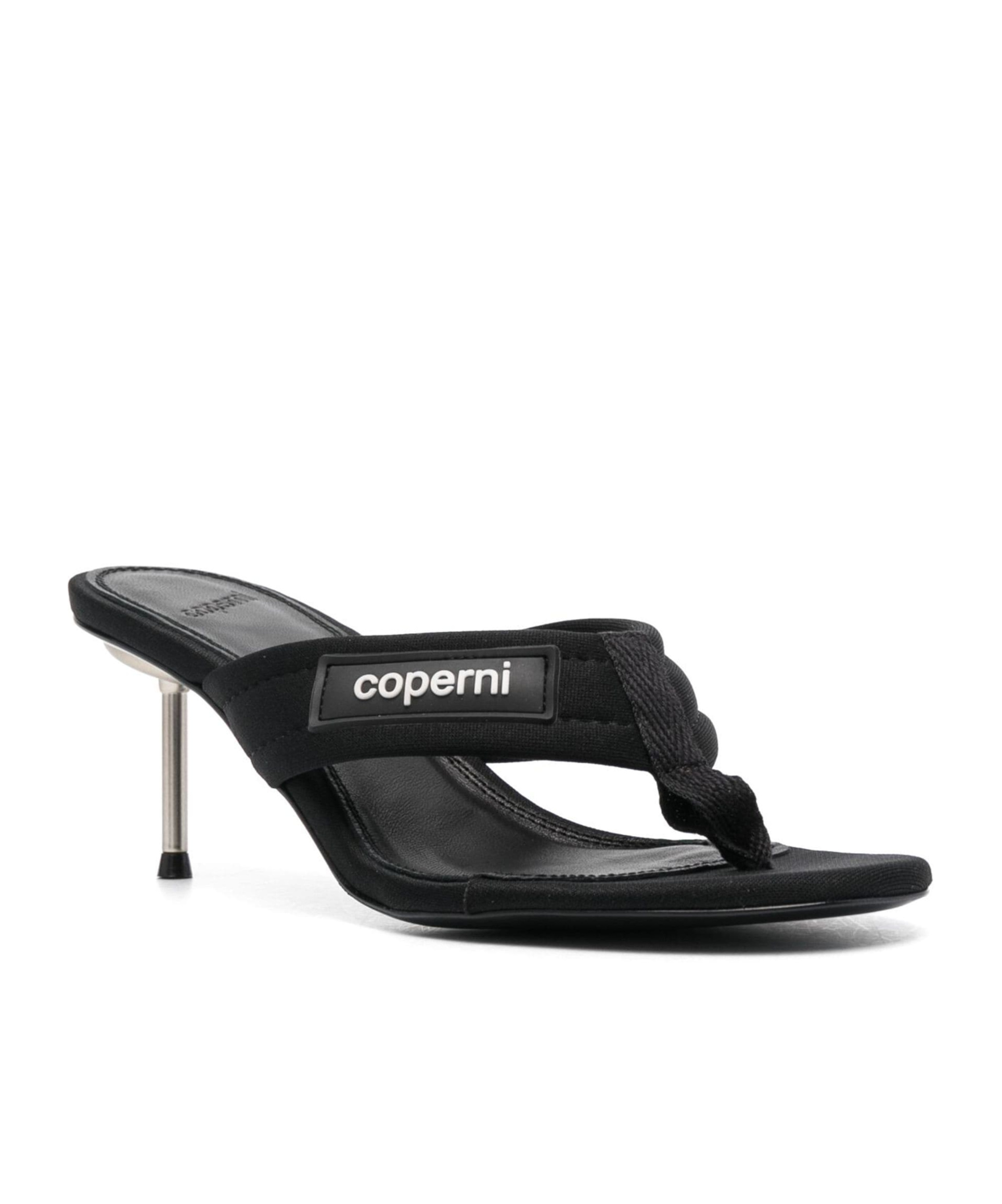 Coperni Open-toed Logo Muller Shoes In Black