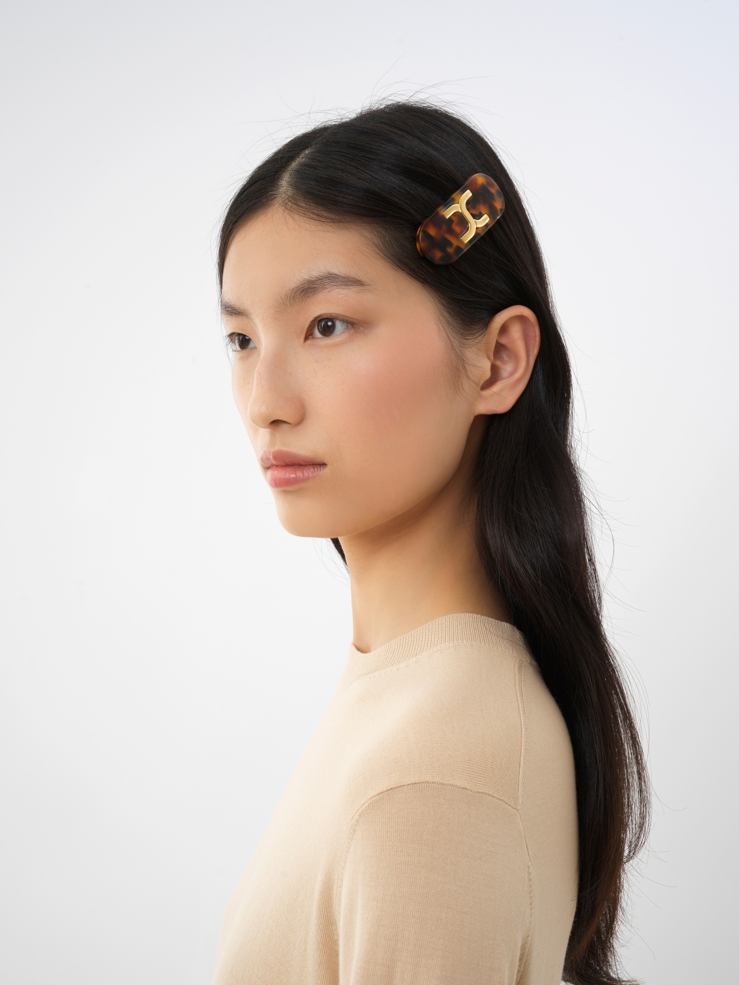 CHLOÉ LOGO-PLAQUE HAIR CLIP