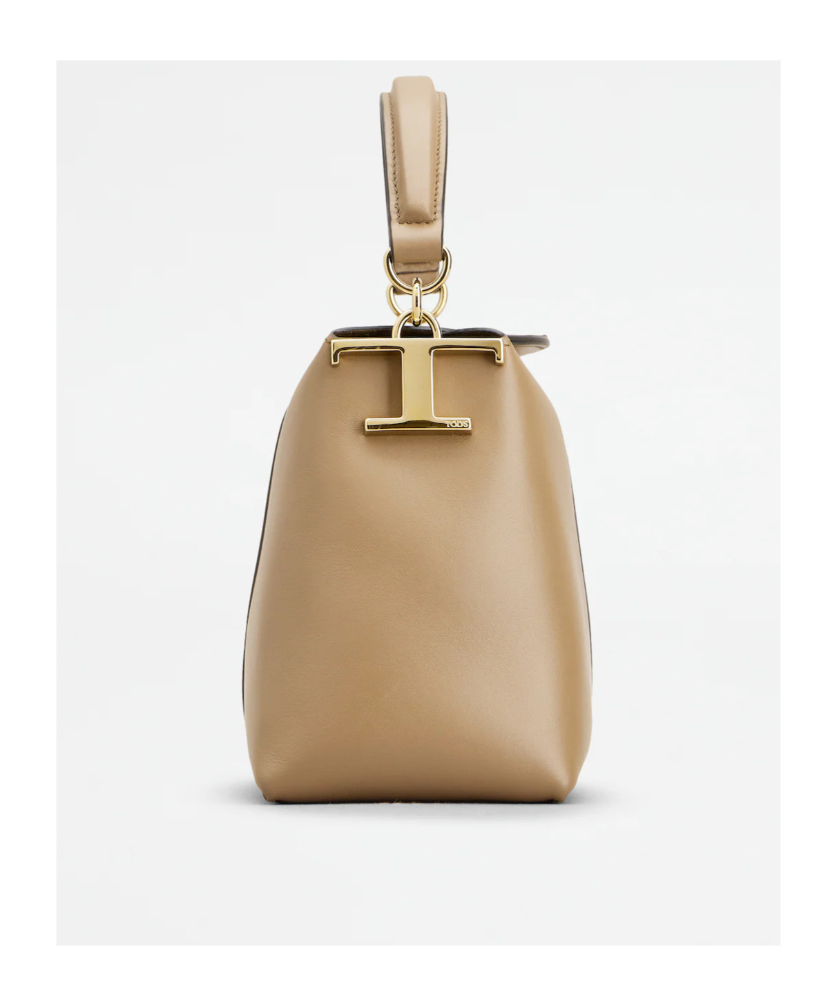 Tod's T Case Tote Messenger Bag In Leather Micro In Green