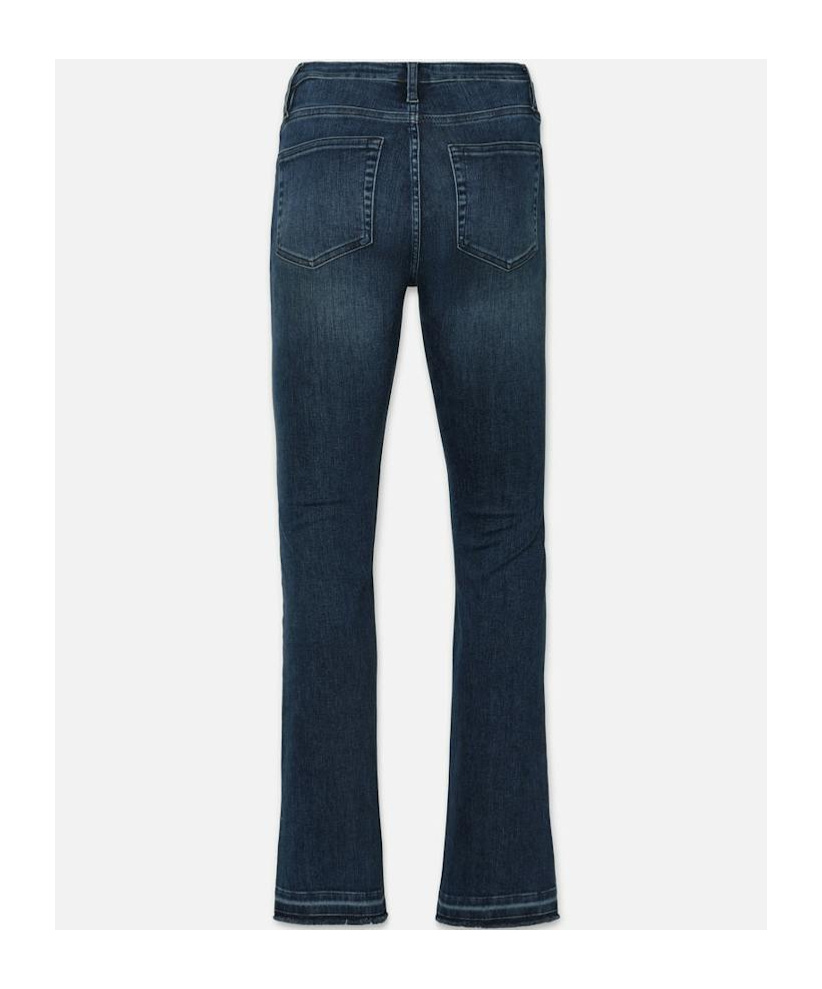 Frame Belt Ring Denim Trousers In Blue