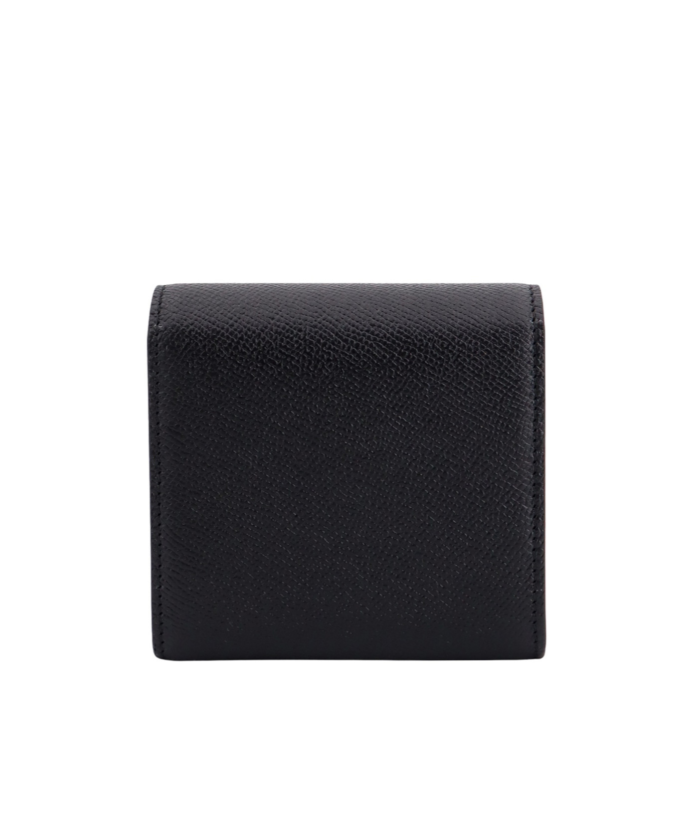 Ami Alexandre Mattiussi Ami Logo Plaque Tri-fold Wallet In Black
