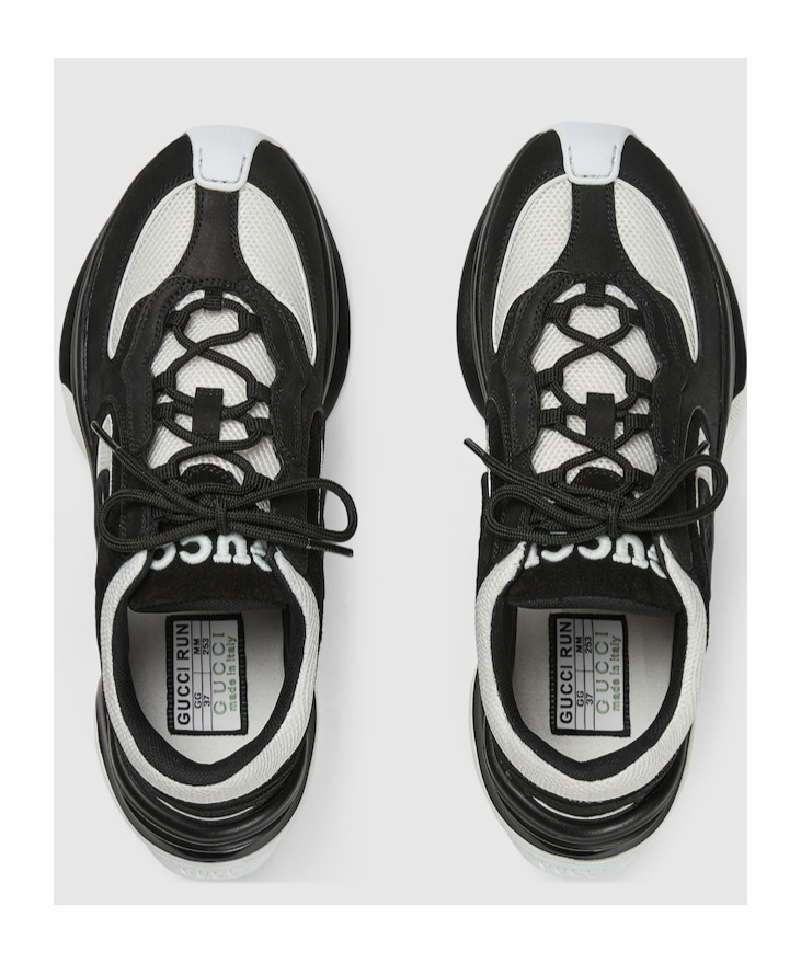 Gucci Run Sports Shoes In Black