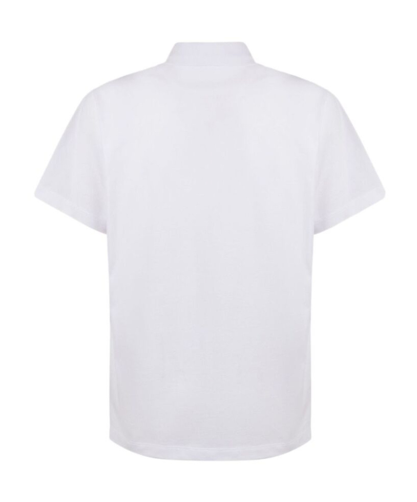 Bally Logo Embroidered Short-sleeved Polo Shirt In White