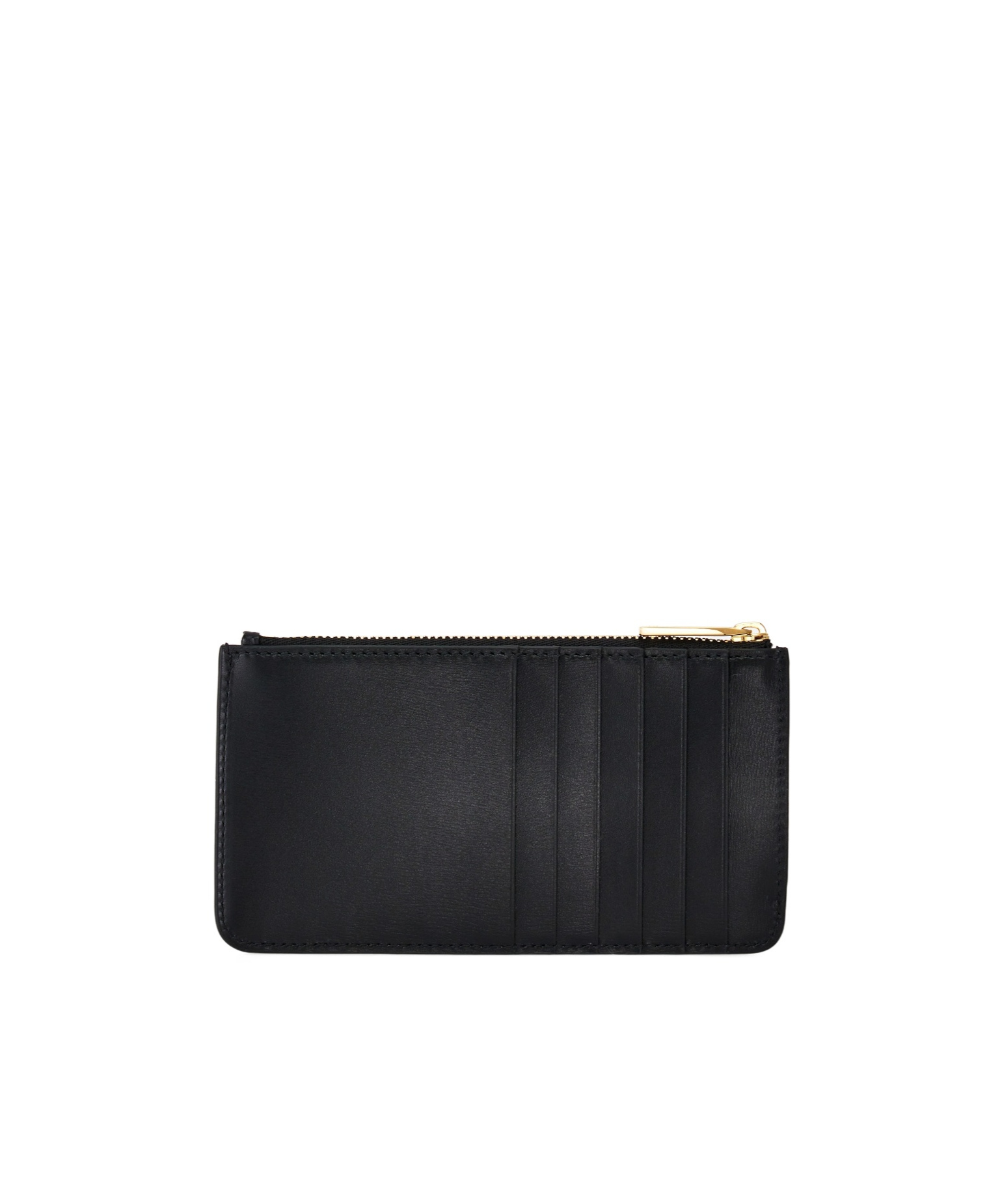 Ferragamo Gancini Leather Cardholder In Black