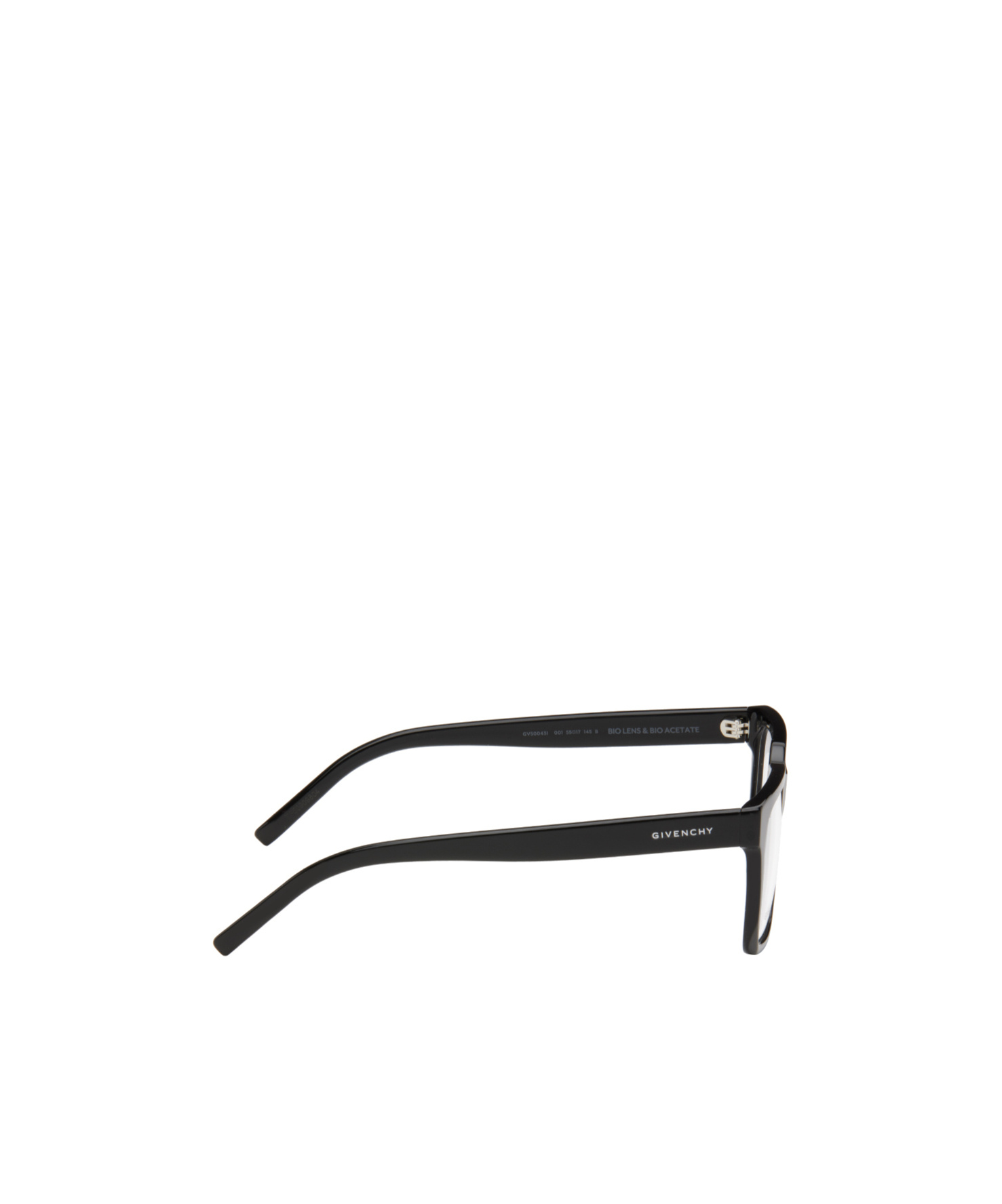 Givenchy Logo-engraved Square-frame Glasses In Black
