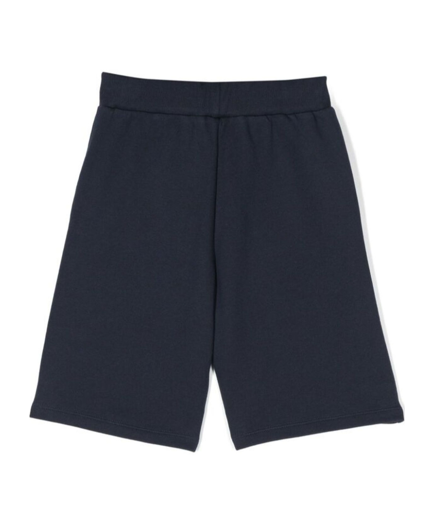 BALMAIN LOGO-PRINT TRACK SHORTS