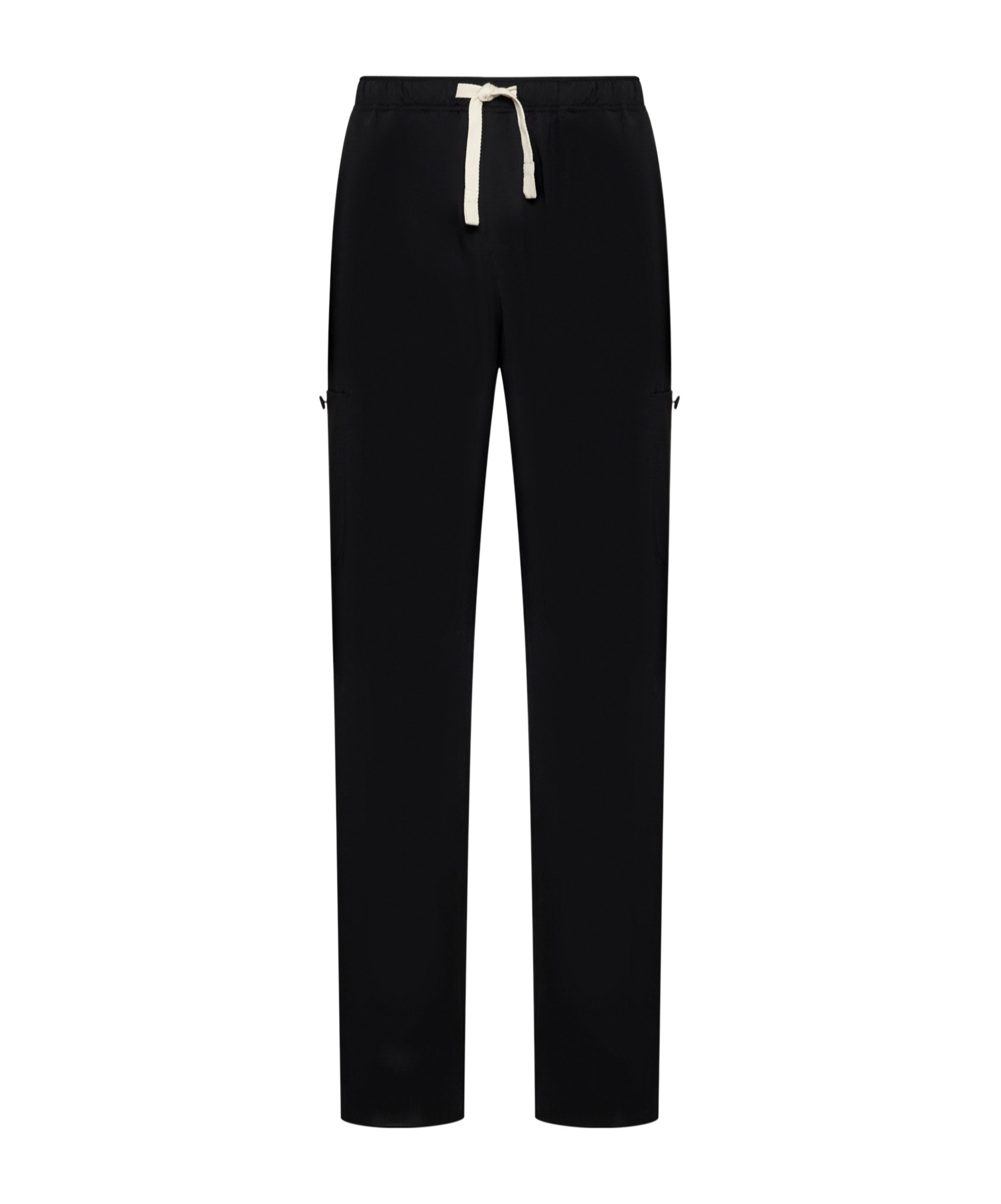 Palm Angels Wool-blend Loose-fit Trousers In Black