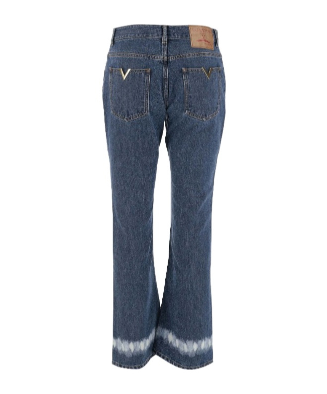 VALENTINO BELT RING DENIM TROUSERS 