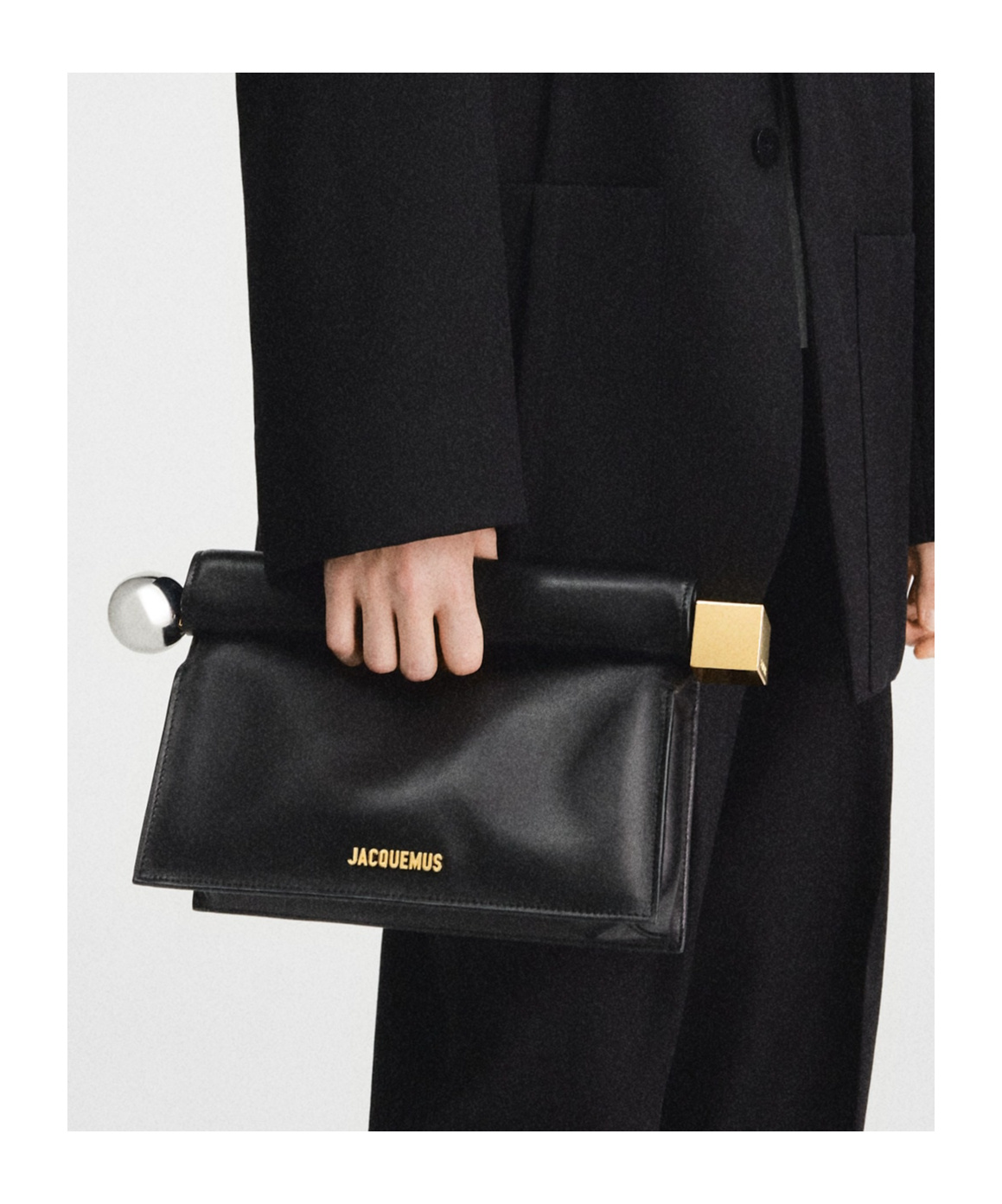 Jacquemus Take Out Clutch Bag In Black