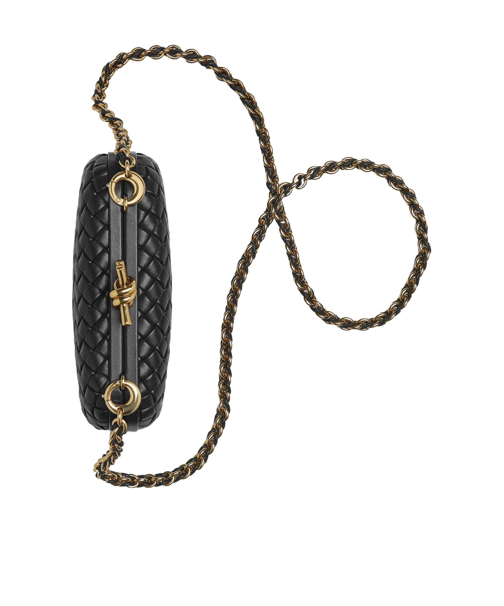 Bottega Veneta Knot With Chain In Black