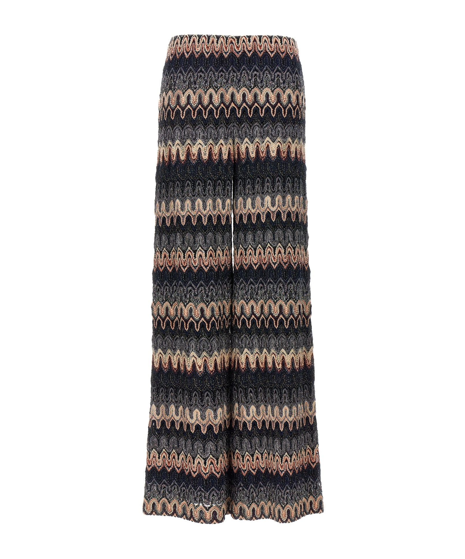 MISSONI ZIGZAG LUREX FLARED TROUSERS