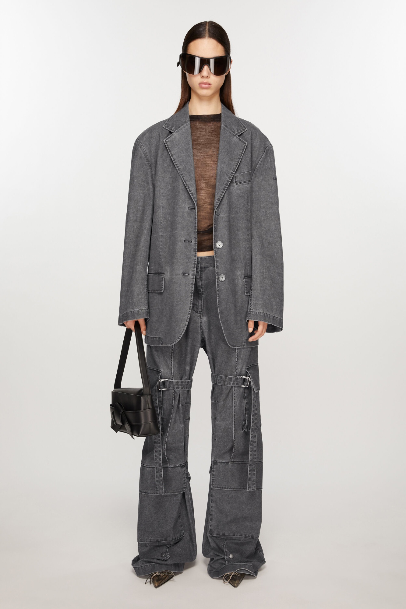 Acne Studios Shoulder Caps. In Gray