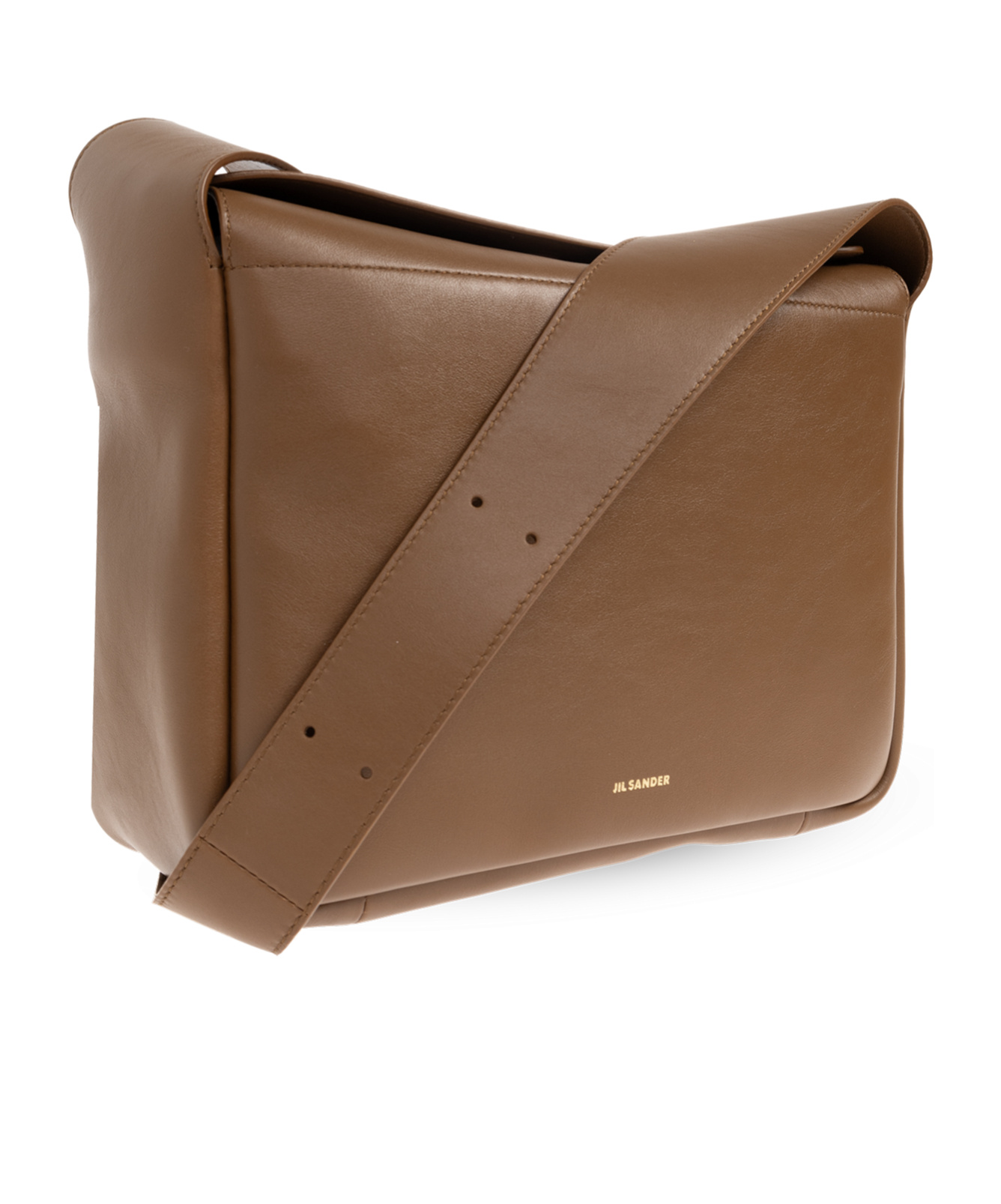 Jil Sander Shoulder Bag With Logo In Brown