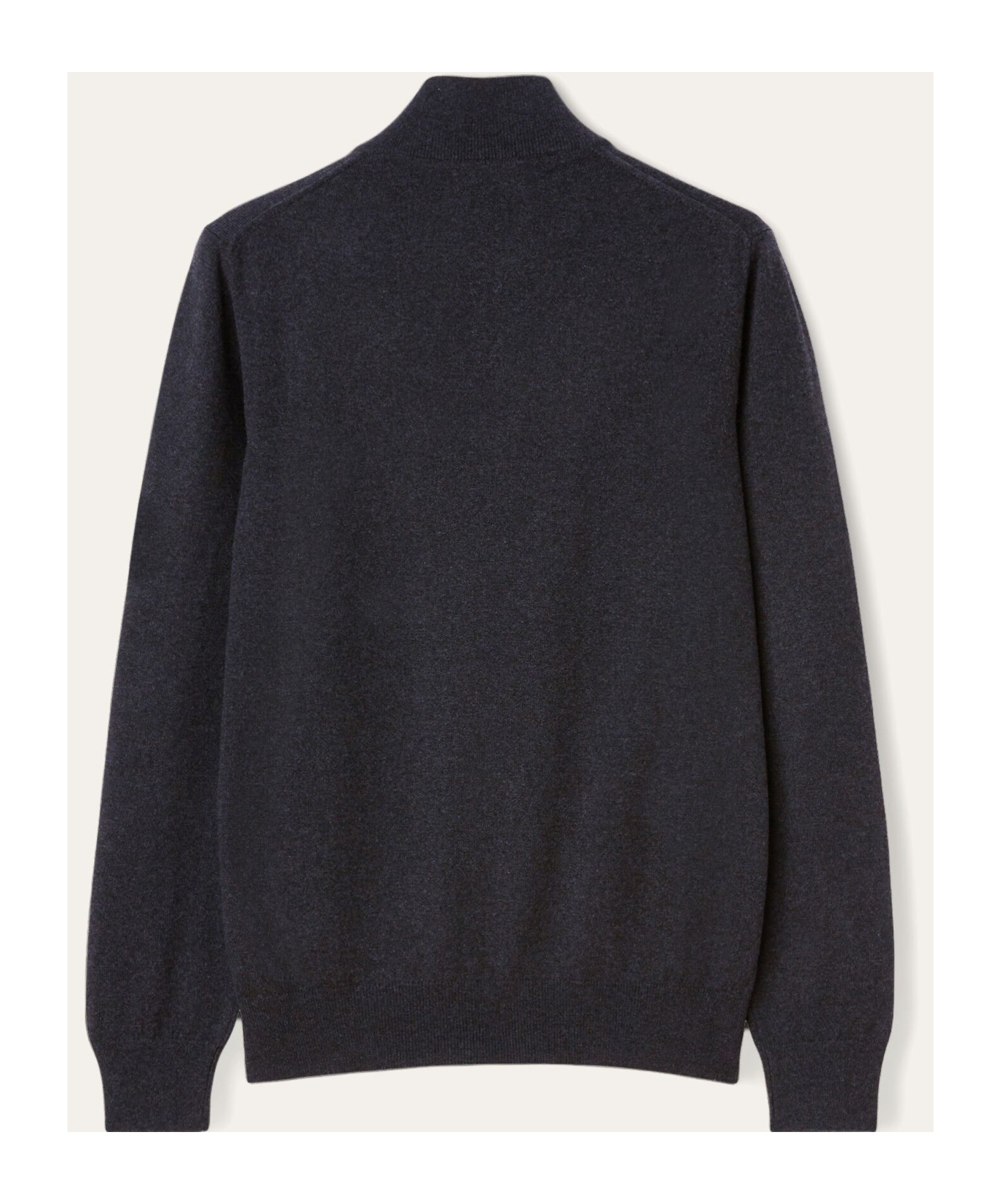 Loro Piana Semi-zipper Sweater In Black/gray Mixed Color