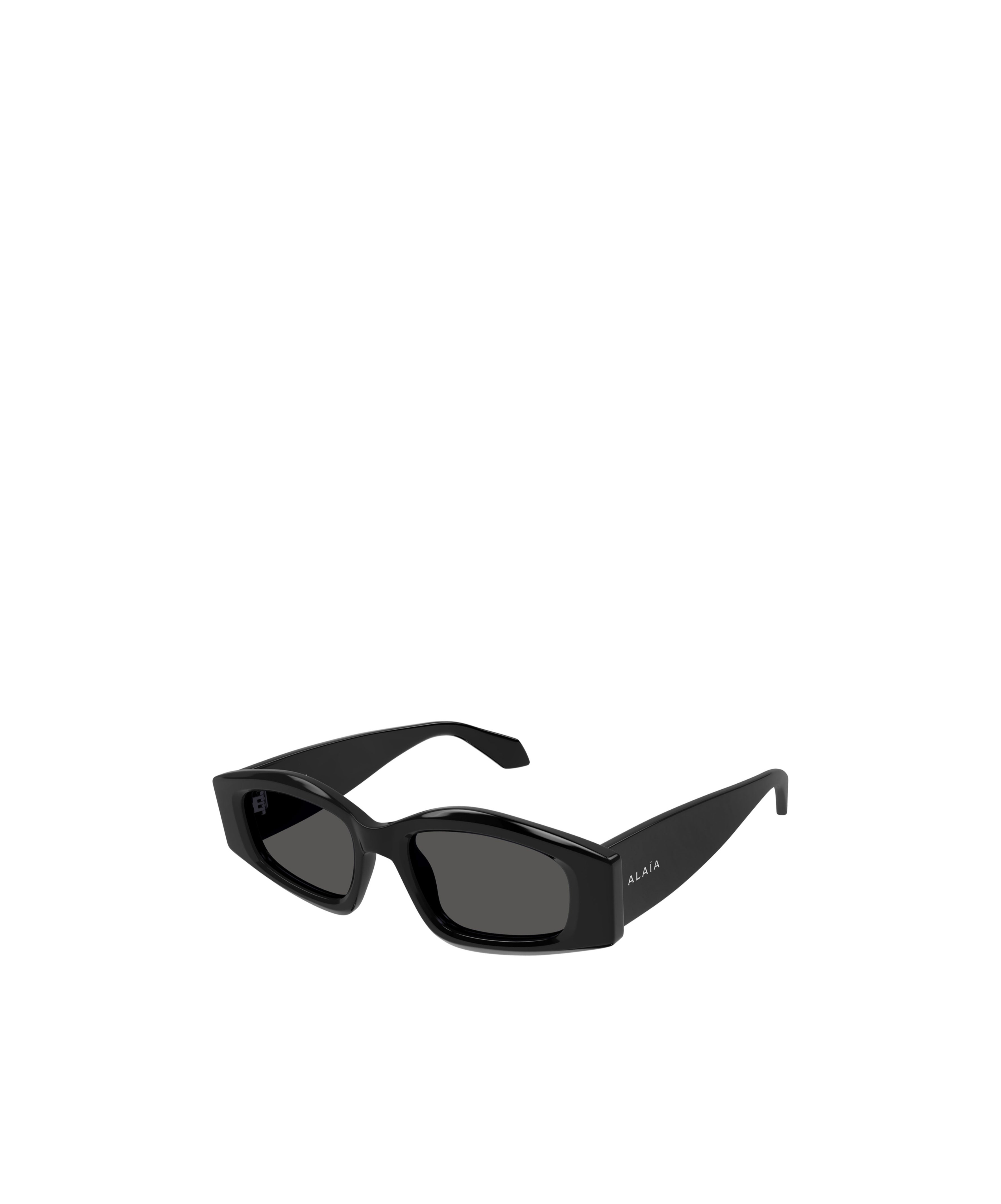 Alaïa Rectangular Frame Sunglasses With Dark-tinted Lenses In Black