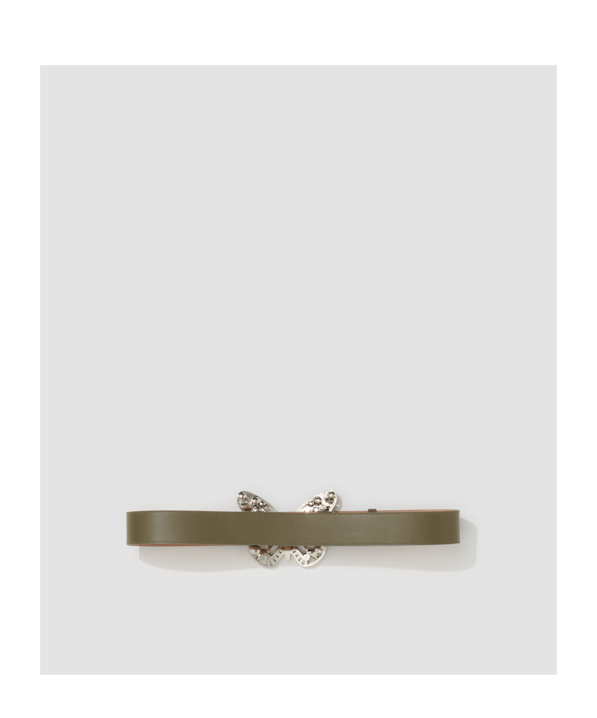 Blumarine Butterfly Buckle Belt In Green