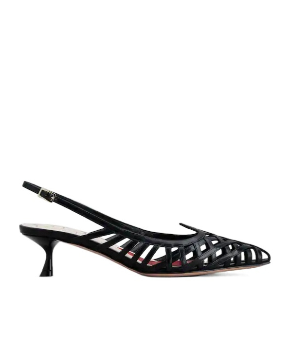 Roger Vivier Weave High Heels With Bare Heels In Black
