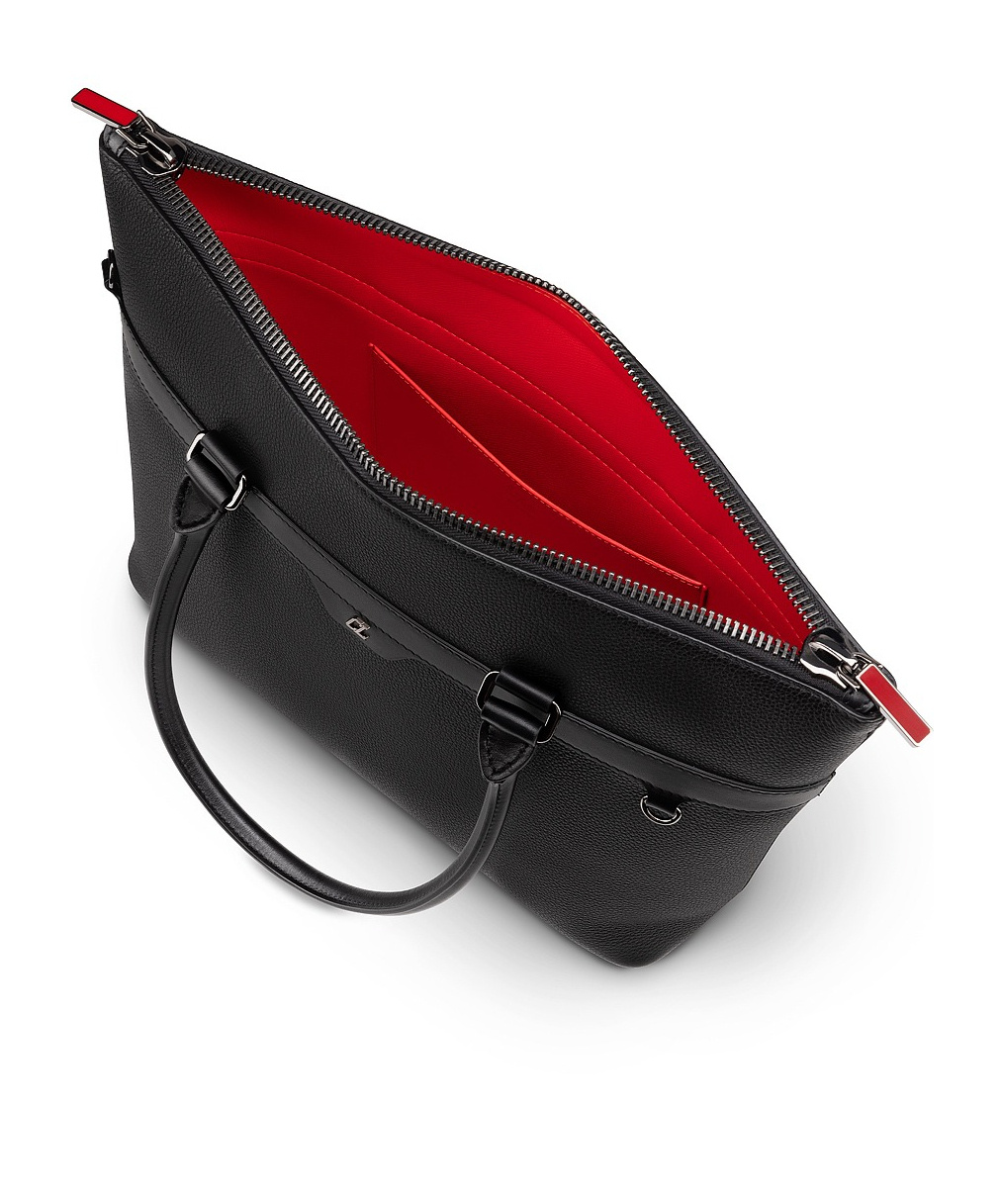 Christian Louboutin Kabiker 2.0 Leather Shoulder Bag In Black