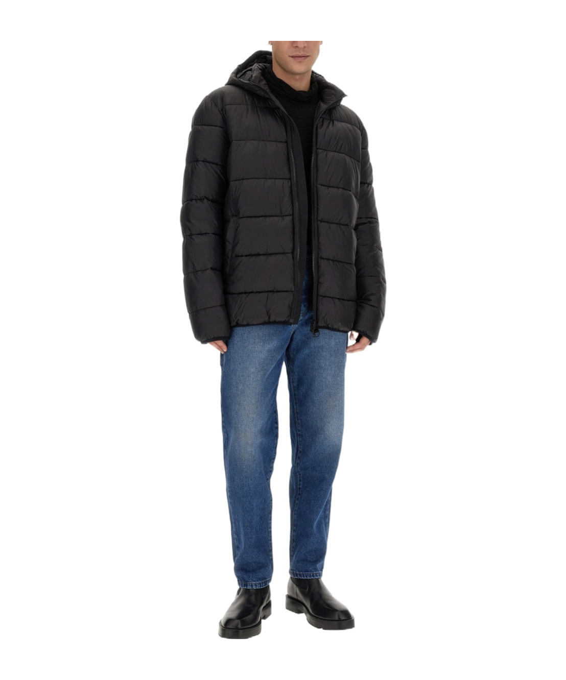 Shop Barbour Bobber Quilted Hooded Jacket In Black