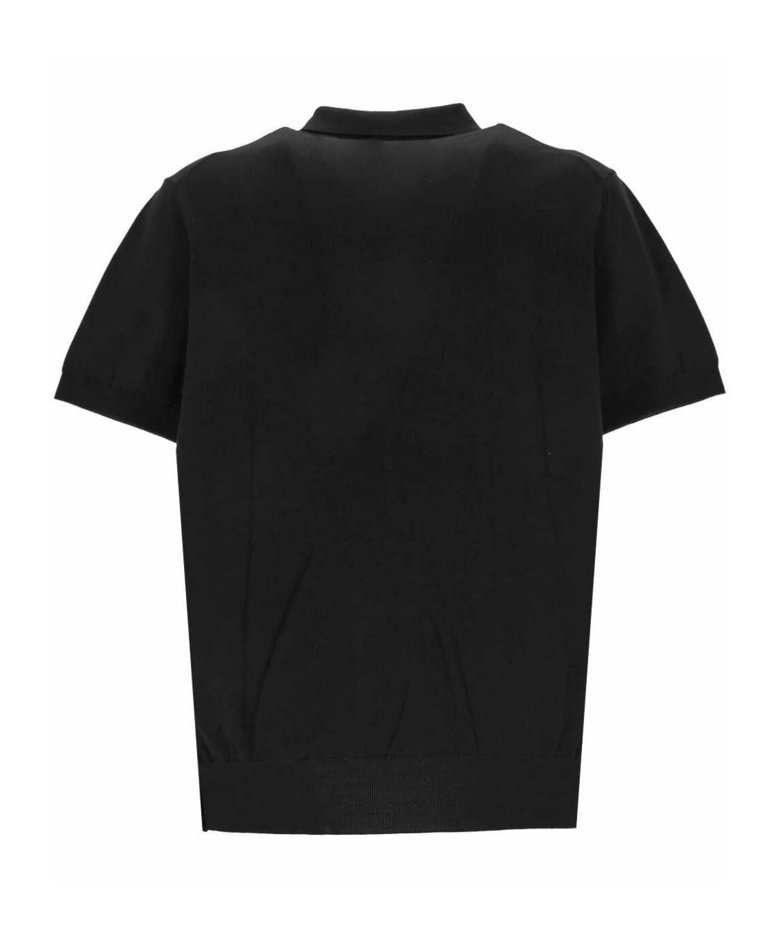 Shop K-way Short-sleeved Polo Shirt In Black