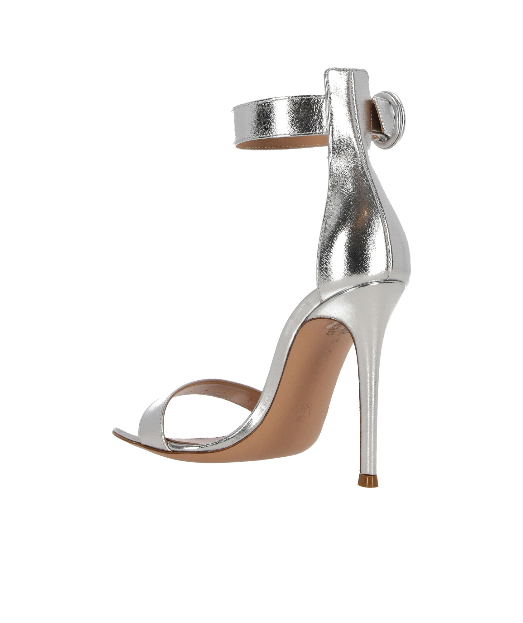 Shop Gianvito Rossi Portofino Buckle-strapped Heeled Sandals In Gray