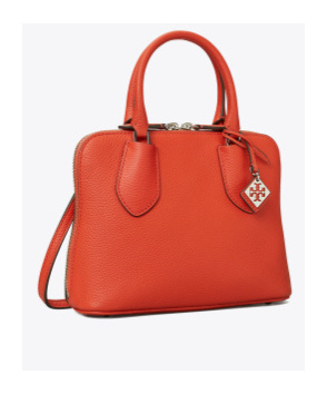 Tory Burch Swing Zip-up Mini Crossbody Bag In Red
