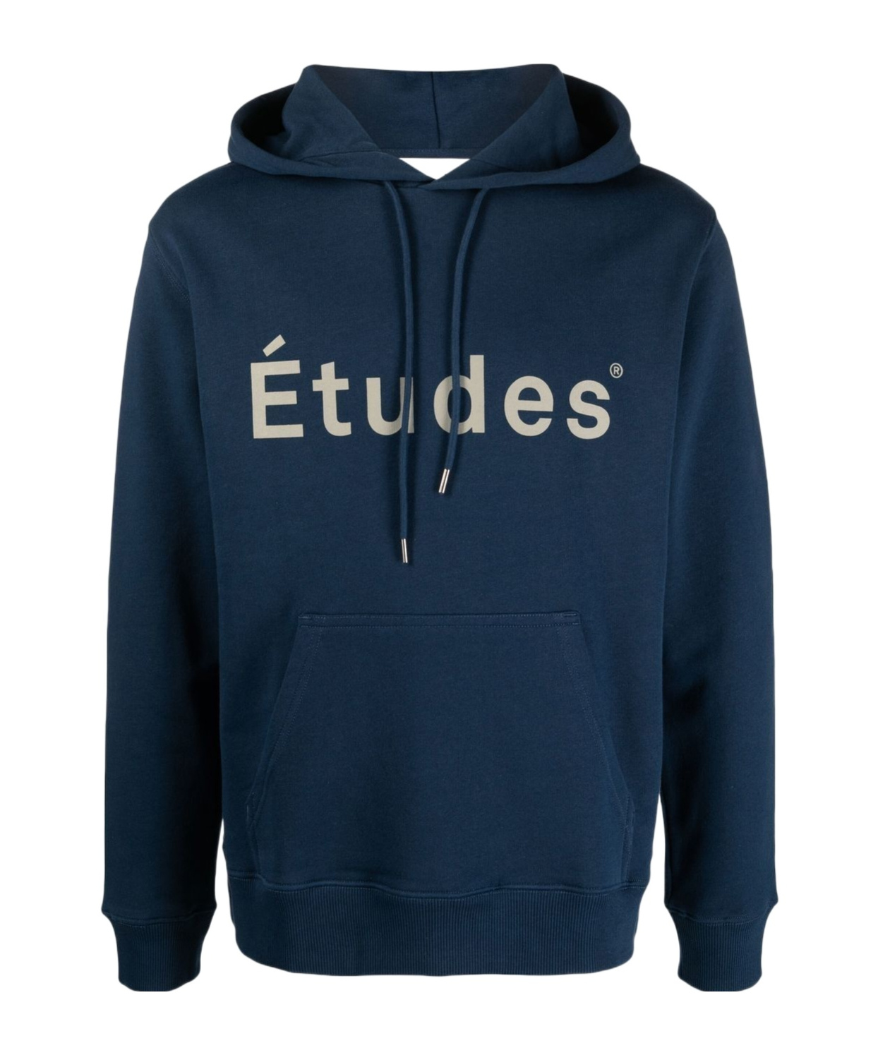 Etudes Studio Etudes Logo Printed Drawstring Hoodie In Blue