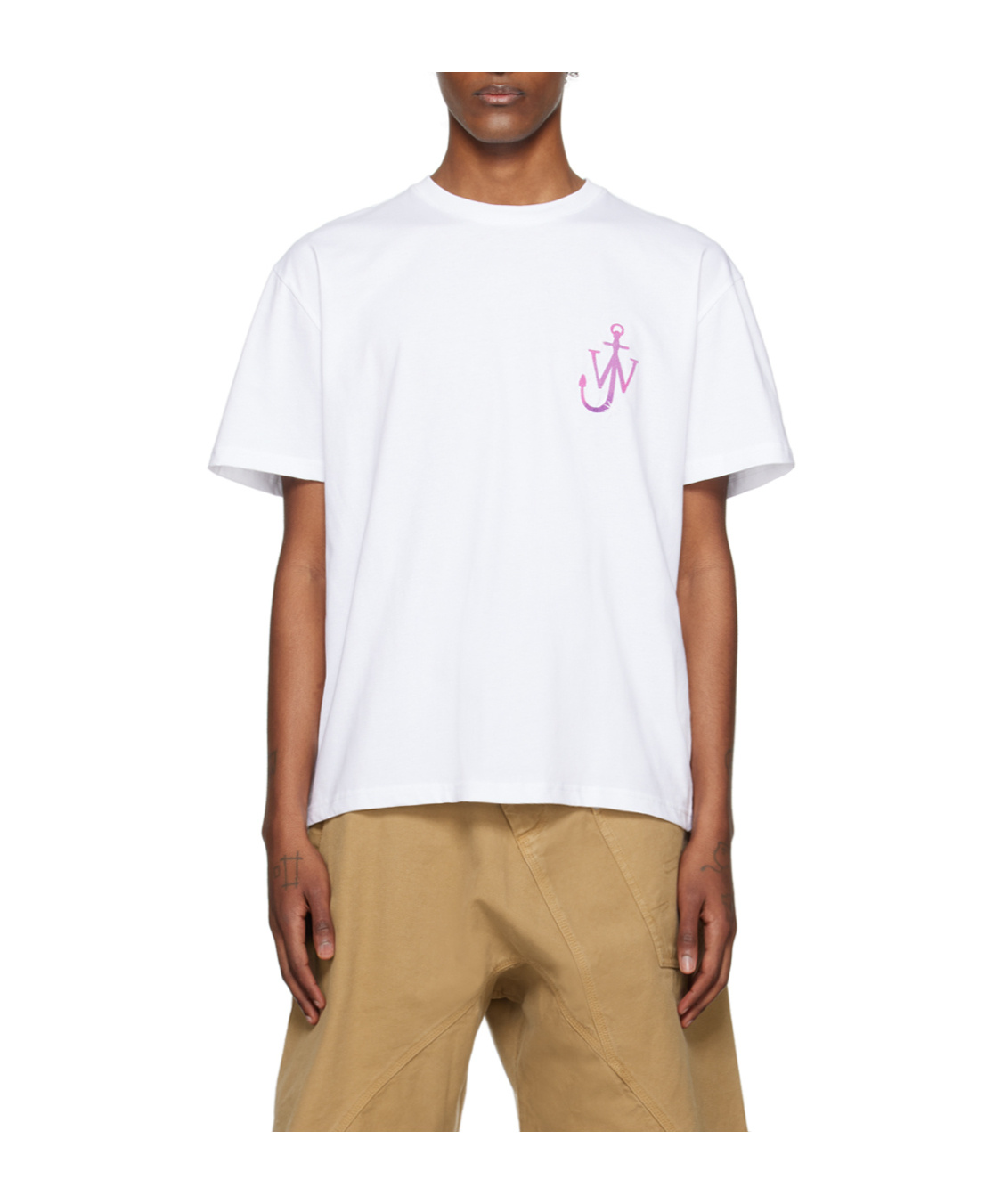 Jw Anderson Naturally Sweet Cotton T-shirt In White