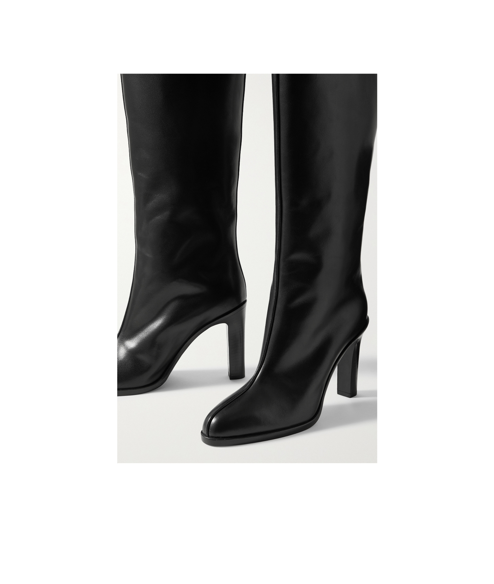 The Row Pointed High-heeled Boots In Black