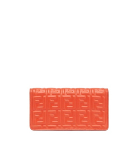 Fendi Baguette Chain Shoulder Bag In Red
