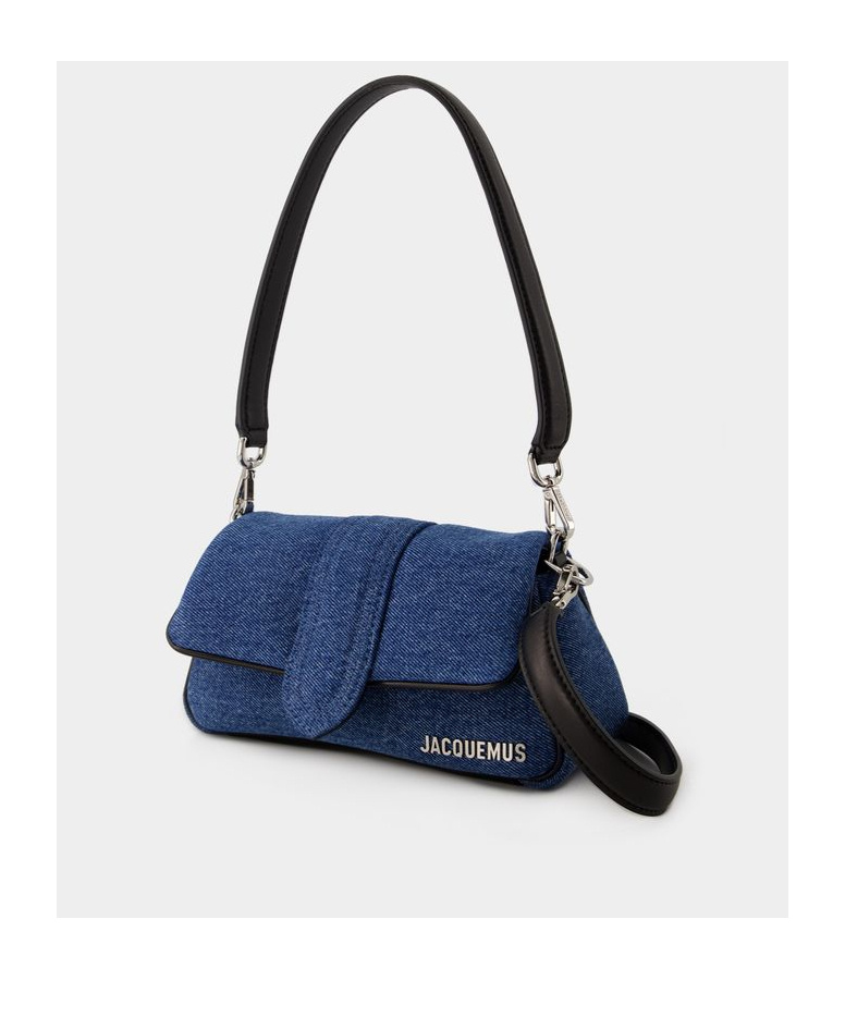Shop Jacquemus Logo Flip Shoulder Bag In Blue