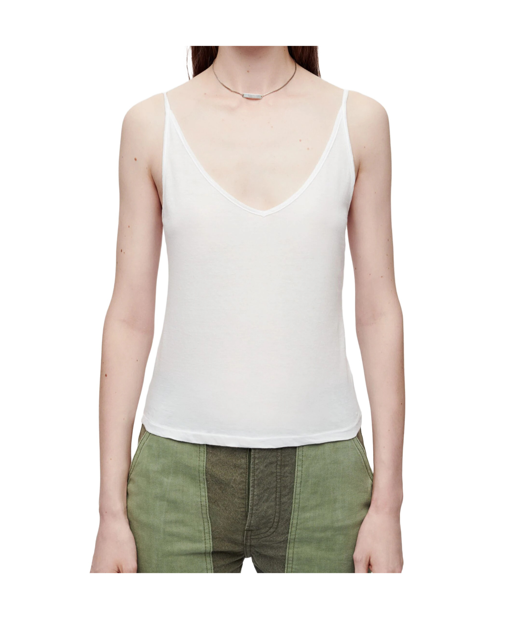 Re/done Hanes Translucent Vest In White