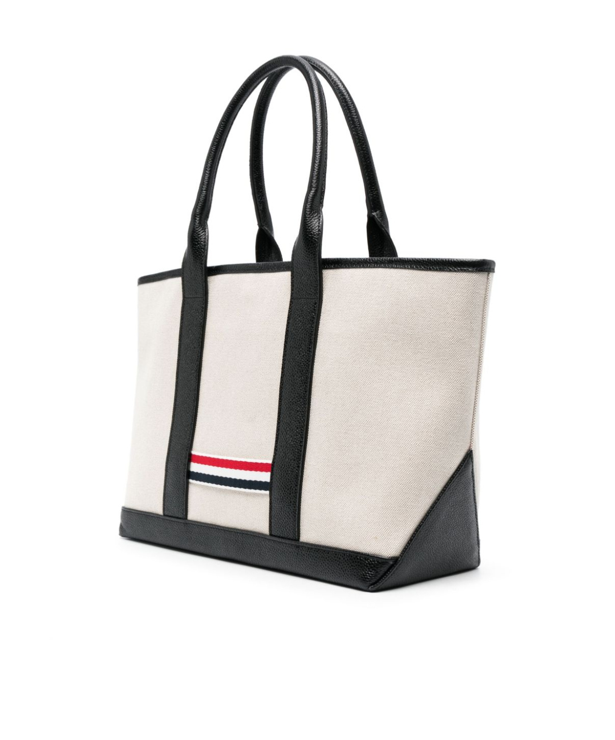 Thom Browne Rwb-stripe Tote Bag In Multicolor