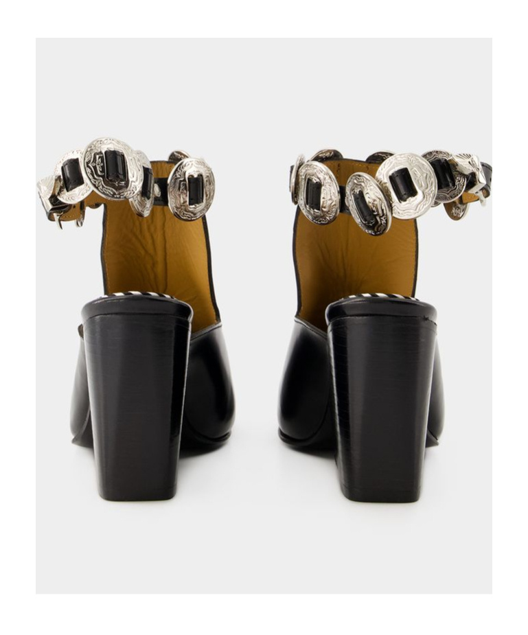 Toga Square-headed High Heels In Black