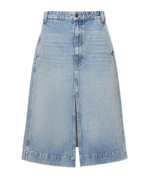 Khaite Charlene Denim Medium-length Skirt
