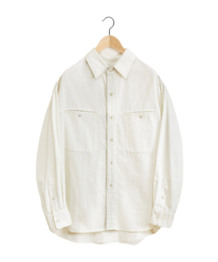 Lemaire Twill Button-up Shirt In White