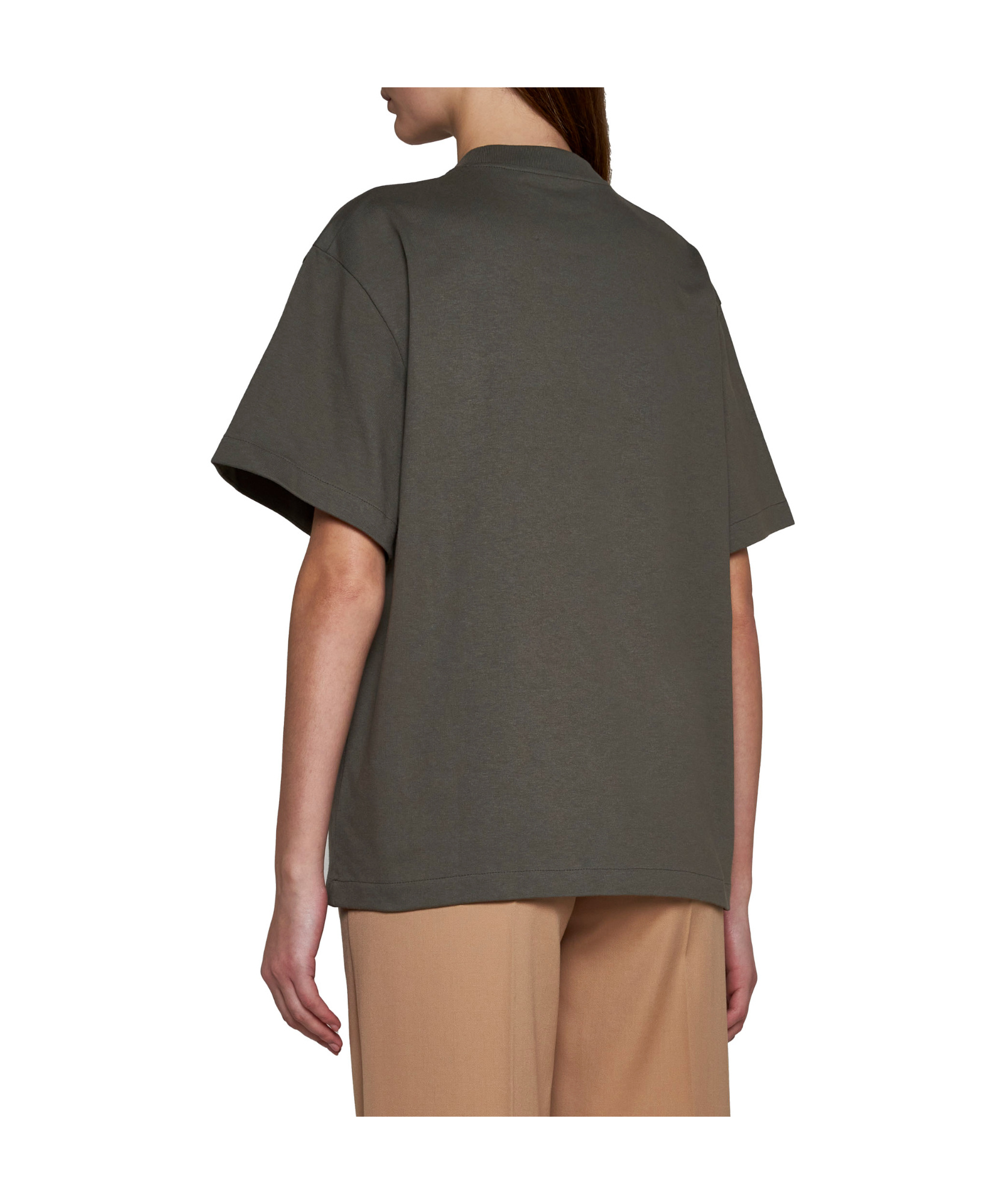 Jil Sander Logo T-shirt In Green