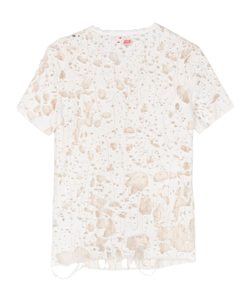 Diesel T-shirt Effetto Consumato T-uncyna In White