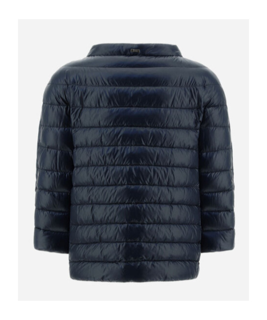 Herno Mock-neck Quilted Jacket In Black