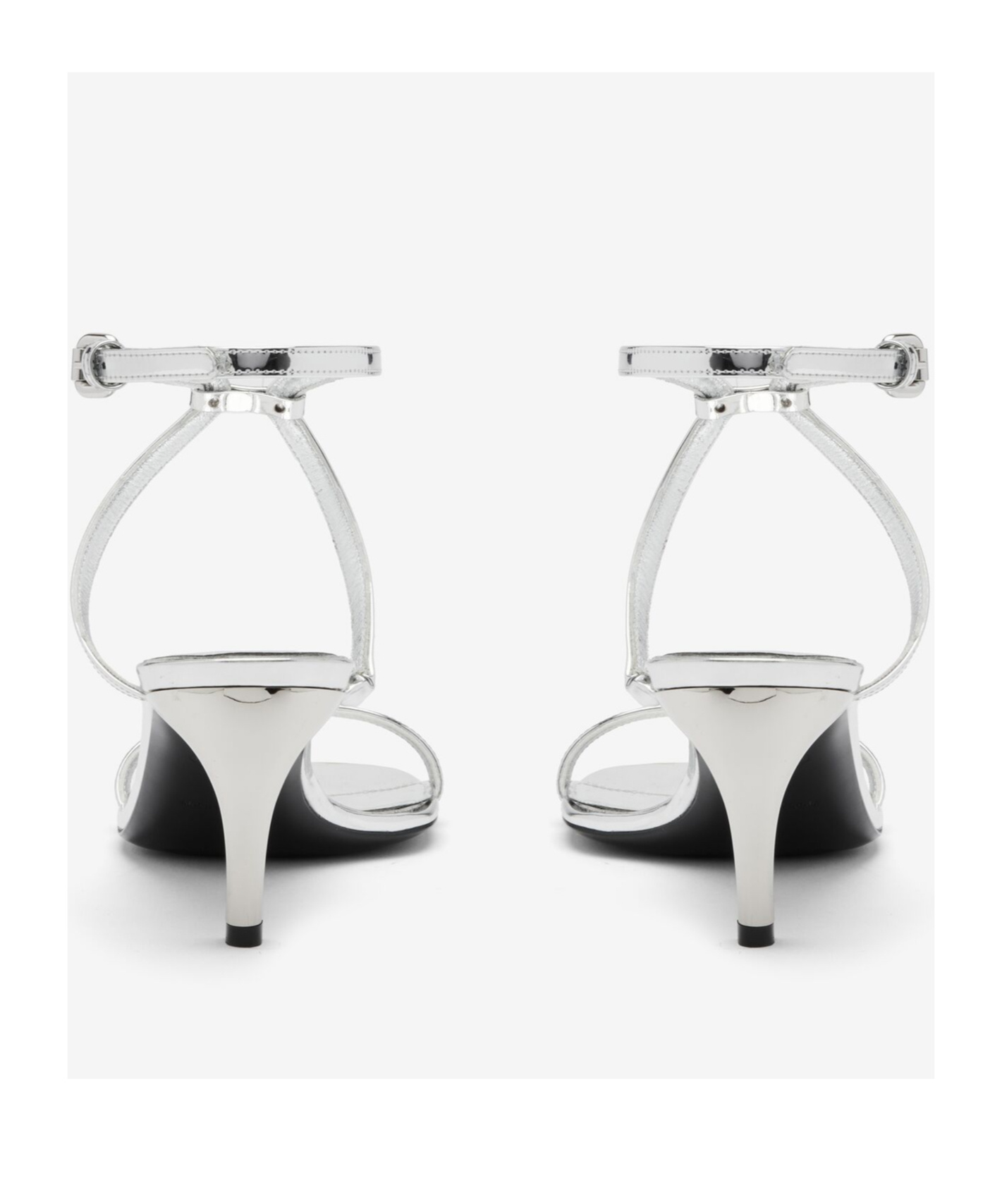 Alexander Mcqueen Rmadillo Metal-bar Sandals In White