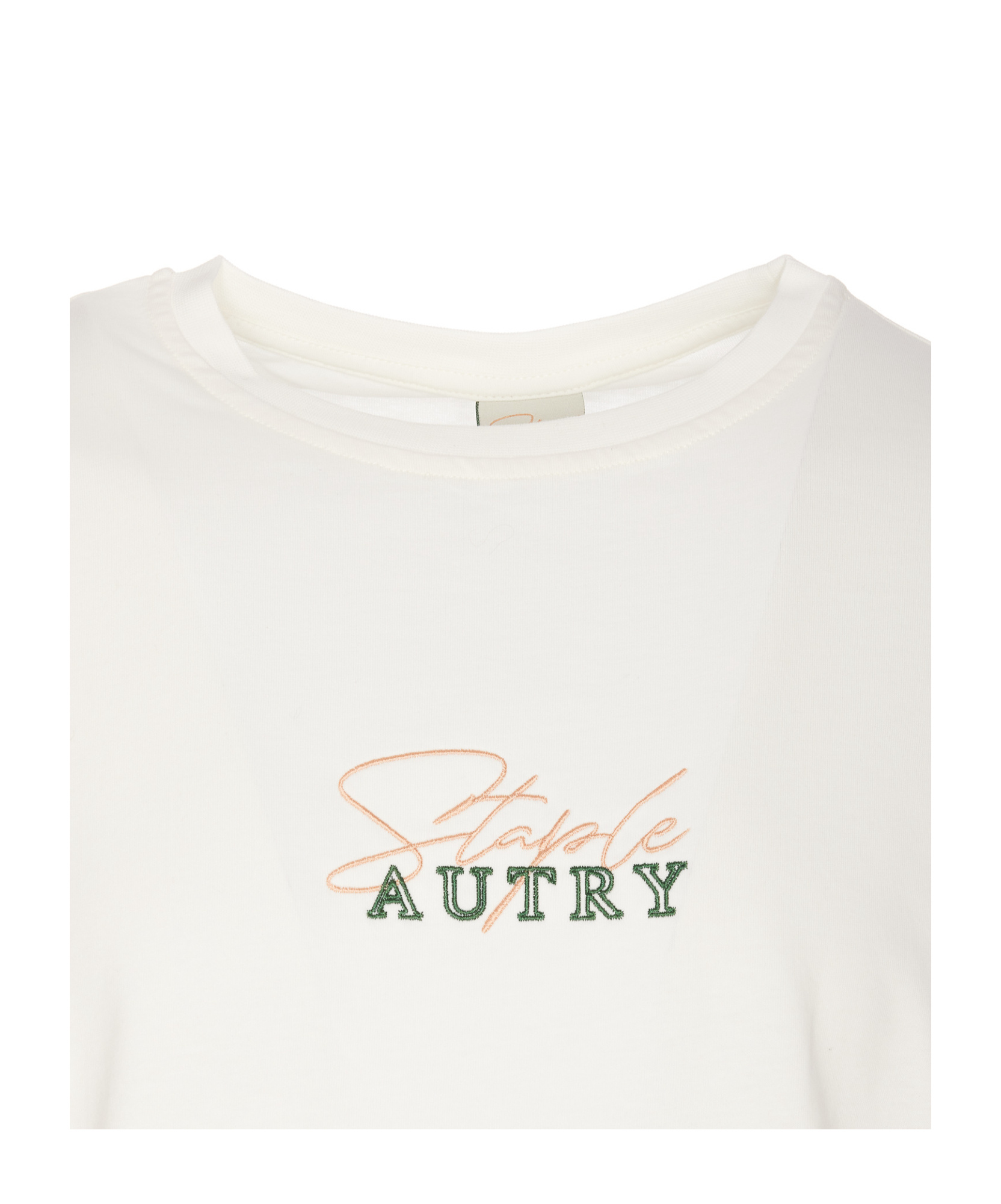 Shop Autry X Jeff Staple Logo-embroidered T-shirt In White