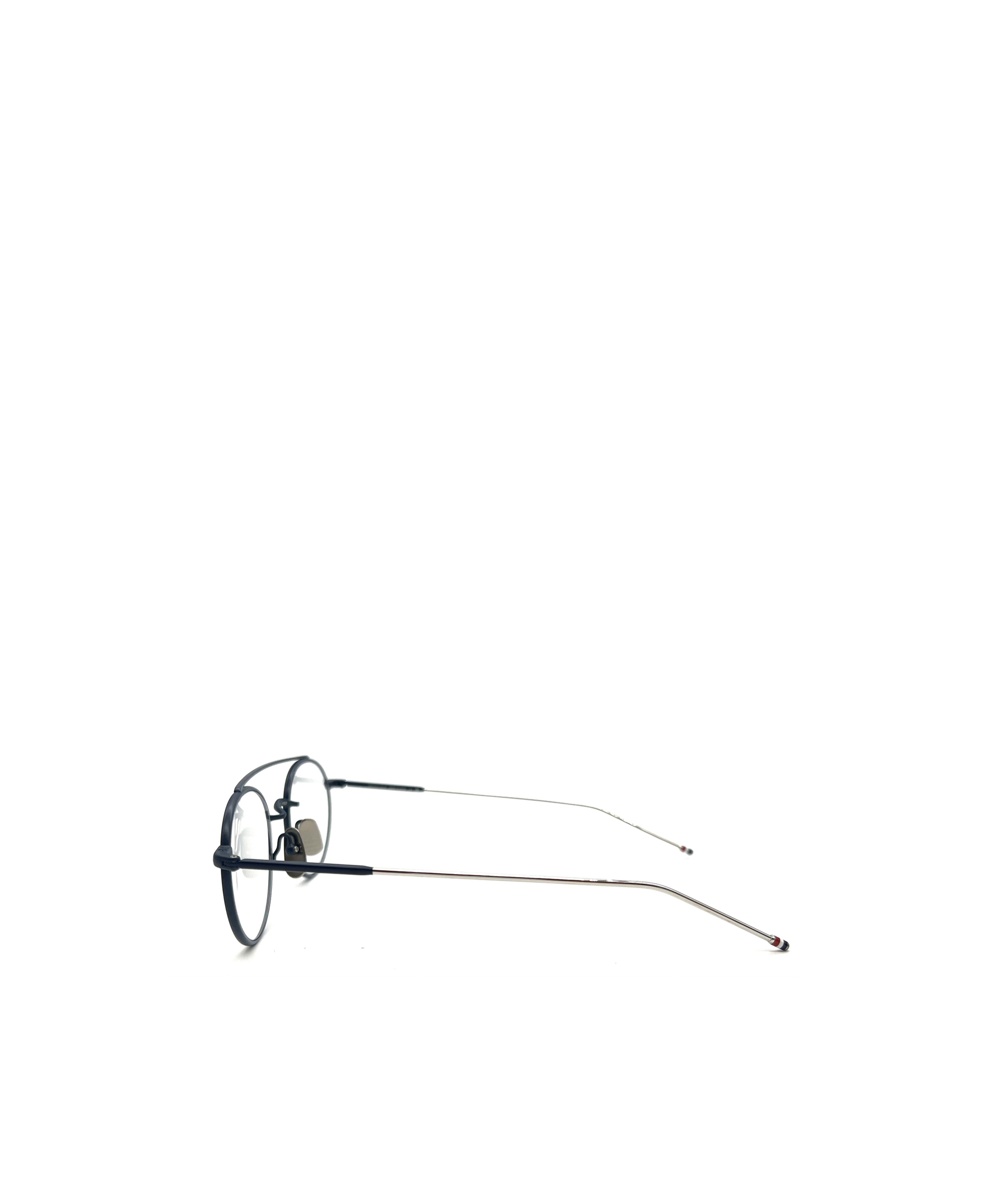Thom Browne Eyewear Round Frame Glasses In White