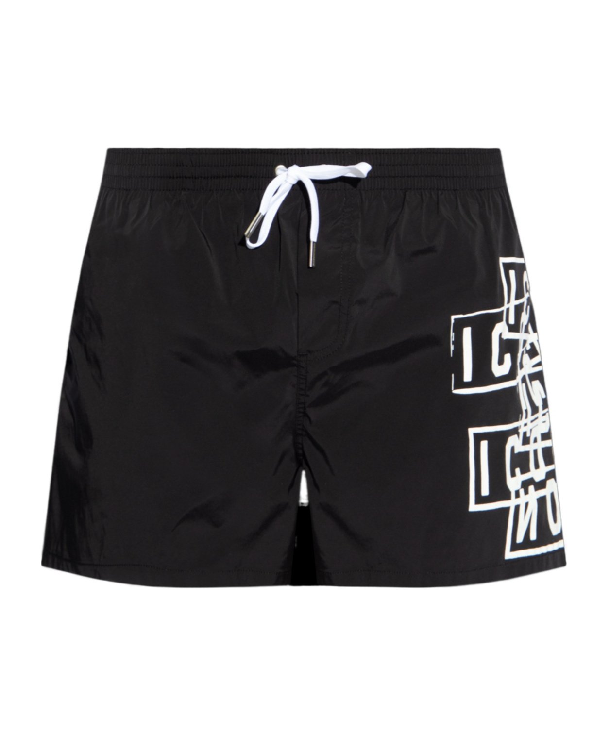 Dsquared2 Icon Logo-print Swim Shorts In Black
