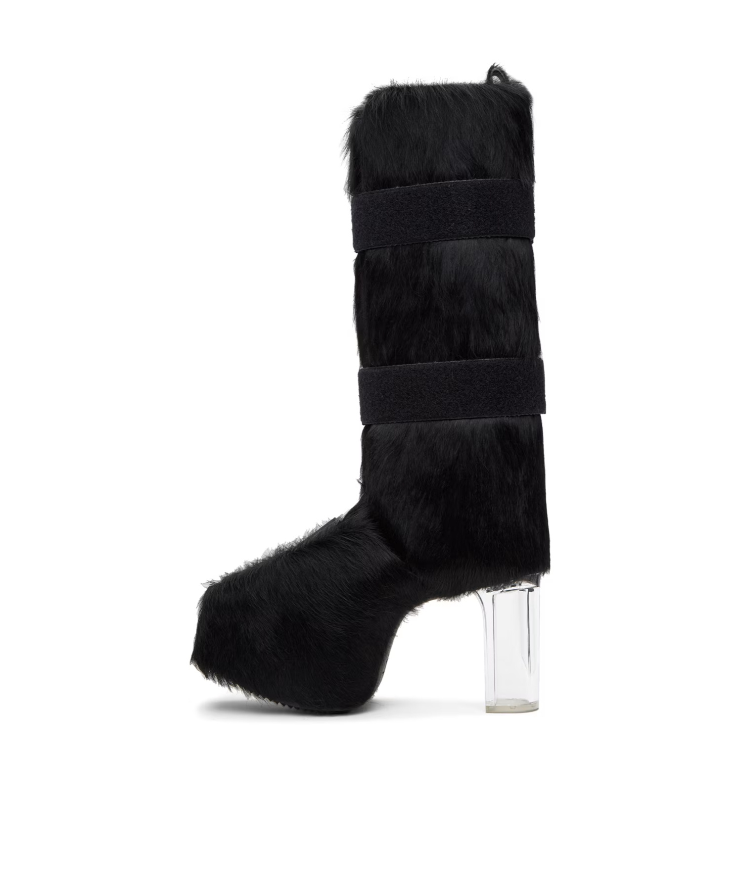 Rick Owens Thick High-heeled Boots In Black