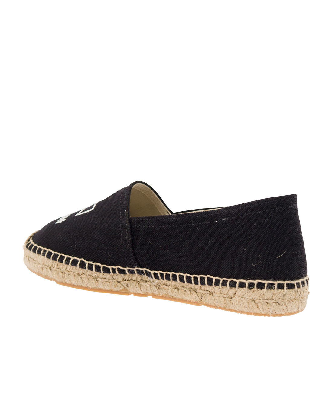 Isabel Marant Black Espadrillas With Logo Print In Cotton Woman In Black