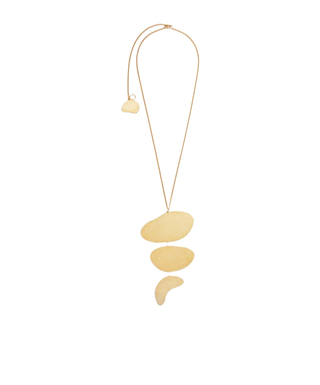 Jil Sander Oversize-pendant Necklace In Yellow