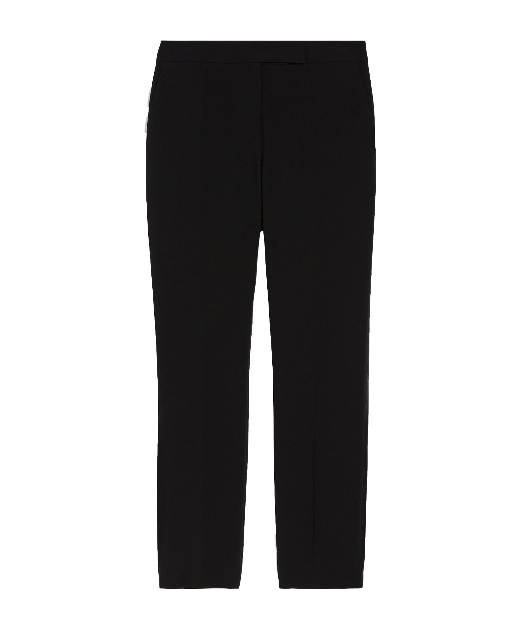 Max Mara Nepeta Ankle-length Trousers In Wool Crepe In Black