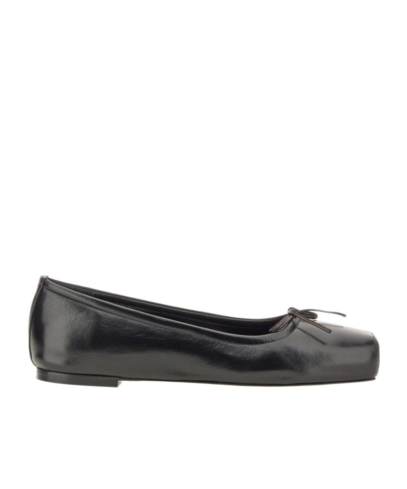 Shop Aeyde Aeydē Gabriella Ballerina Flats In Black