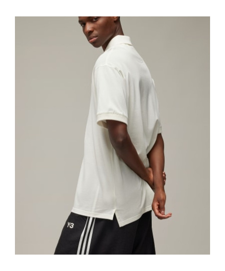 Y-3 Piqué Cotton Polo Shirt In White