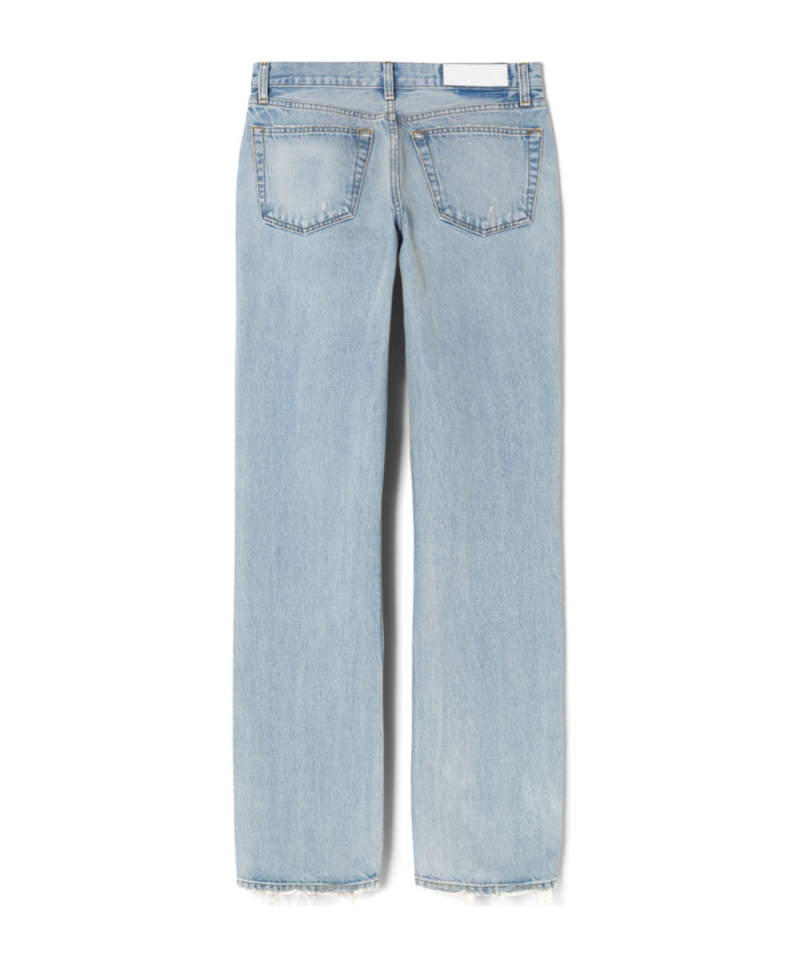 Shop Re/done Easy Straight-leg Cotton Jeans In Gray